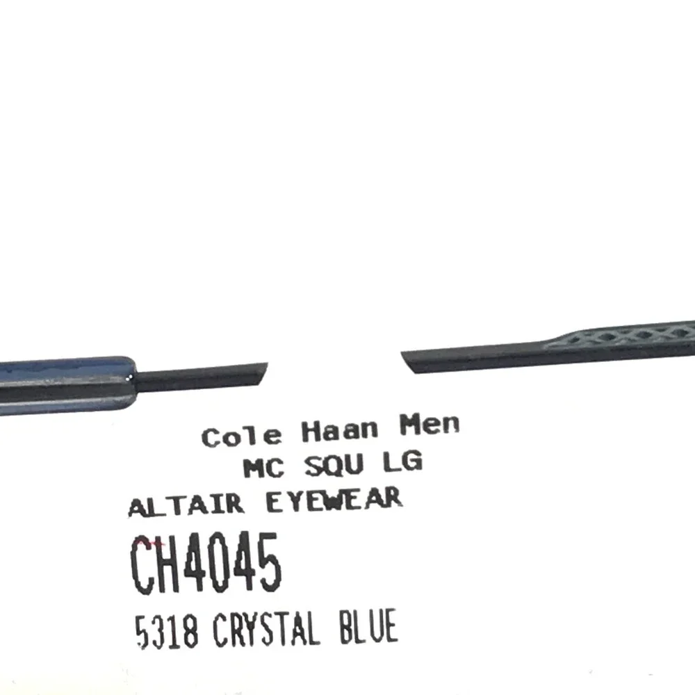 Cole Haan Eyeglasses Frames CH4045 414 NAVY CRYSTAL Square Clear Blue 53-18-140